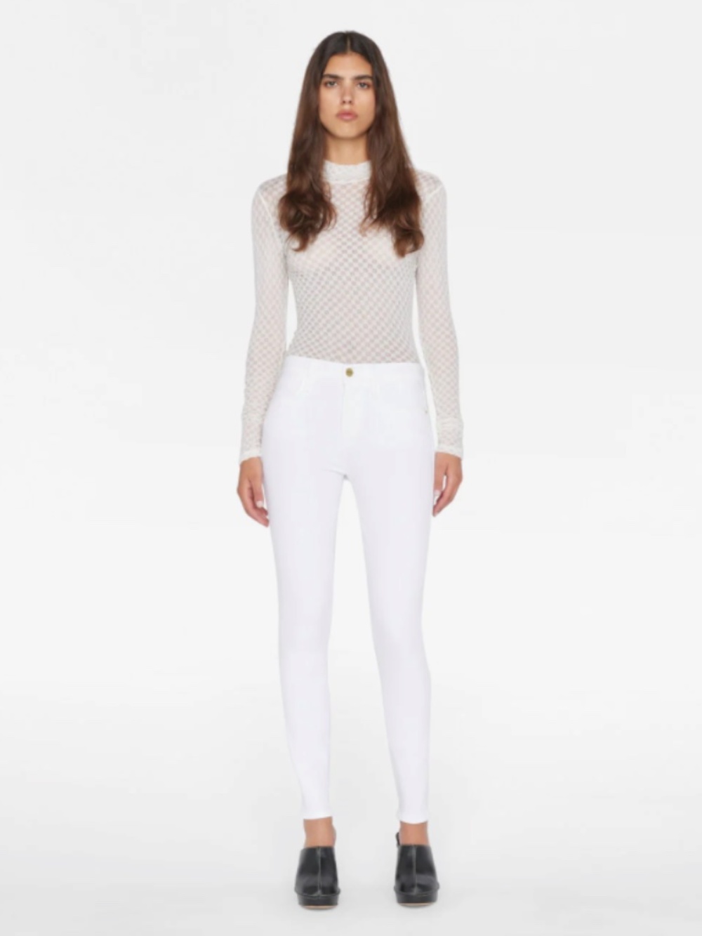 Frame Denim Le High Skinny Jeans Preppy Old Money Quiet Luxury Horseback Riding